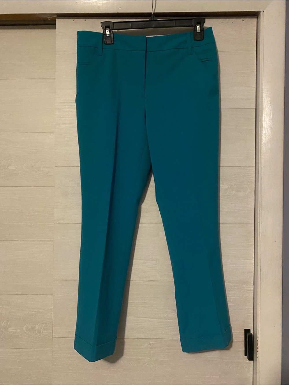 ASOS Teal Cropped Slim Ankle Pants